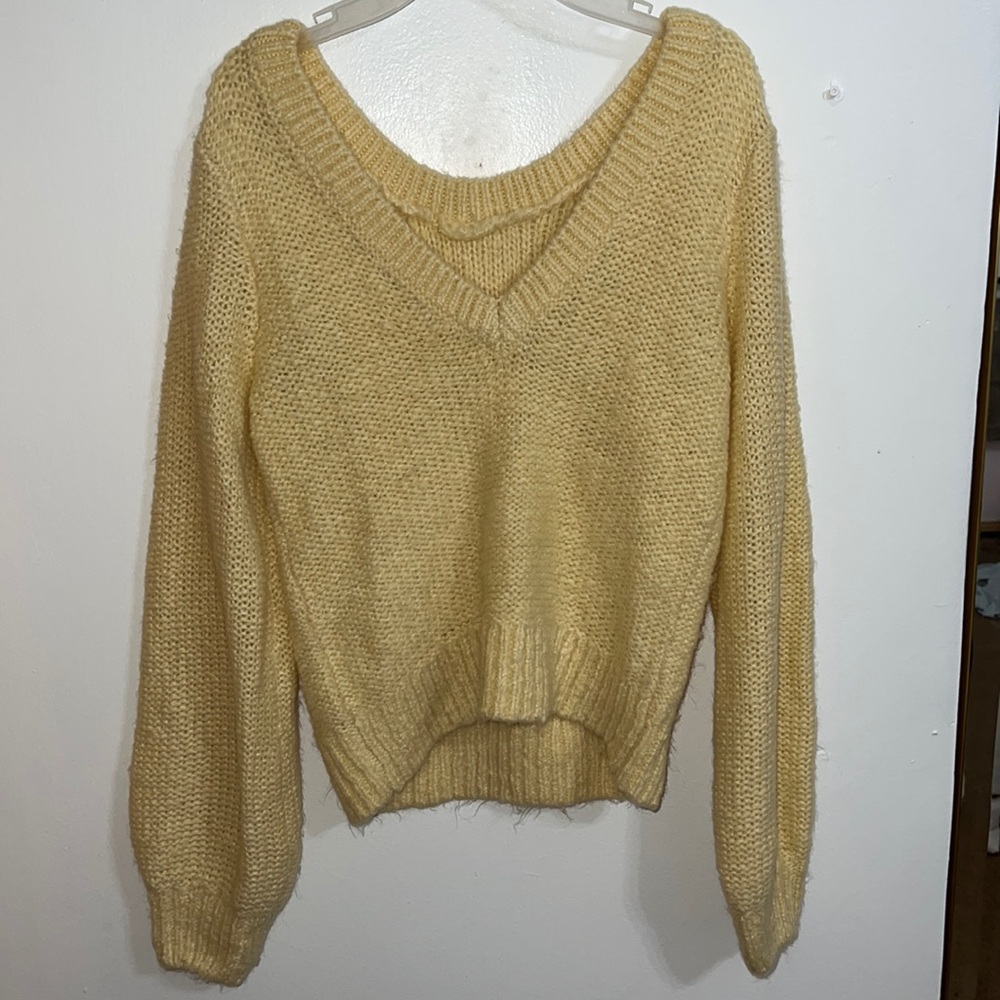 Abercrombie & Fitch, size Small, Yellow, knitted sweater